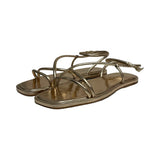 Loeffler Randall Gold "Noor" Sandals - Size 11