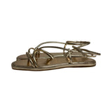Loeffler Randall Gold "Noor" Sandals - Size 11