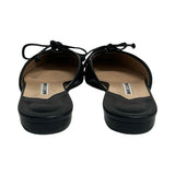 Manolo Blahnik Bow Mule Flats - Size 37.5