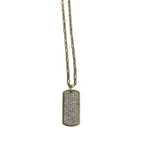 Gabriel & Co. 14k Gold "Bujukan Dog Tag Necklace"
