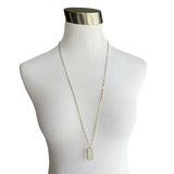 Gabriel & Co. 14k Gold "Bujukan Dog Tag Necklace"