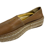 Prada Leather Peep Toe Espadrilles - Size 36