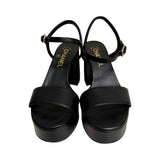 Chanel Logo Platform Sandals - Size 36.5