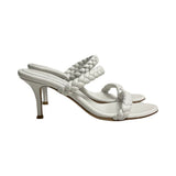 Gianvito Rossi Braided Mid-Heel Sandals - Size 39