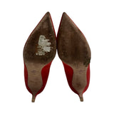 Valentino Suede Lace-Up Heels - Size 38.5