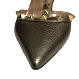 Valentino Bronze Rockstud Heels - Size 38