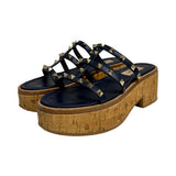 Valentino Rockstud Cork Platform Sandals - Size 36.5