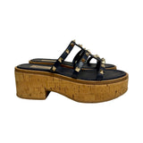 Valentino Rockstud Cork Platform Sandals - Size 36.5