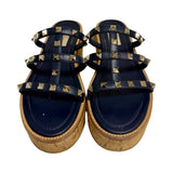 Valentino Rockstud Cork Platform Sandals - Size 36.5