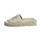 Chanel Quilted Slides - Size 37
