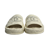 Chanel Quilted Slides - Size 37