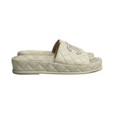 Chanel Quilted Slides - Size 37