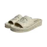 Chanel Quilted Slides - Size 37
