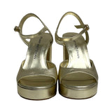 Stuart Weitzman Gold "Dayna II Platform" Heels - Size 7.5