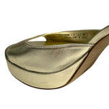 Stuart Weitzman Gold "Dayna II Platform" Heels - Size 7.5