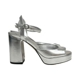 Stuart Weitzman Silver "Dayna" Heels - Size 7.5