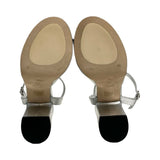 Stuart Weitzman Silver "Dayna" Heels - Size 7.5
