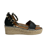 Valentino "Rockstud Espadrille Platform Wedges" - Size 37