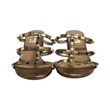 Valentino "Rockstud Caged Metallic Leather" Heels - Size 37.5