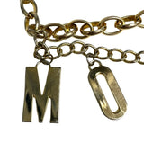 Moschino Logo Lettering Chain Belt