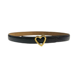 Moschino Brown Heart Belt - Size 42