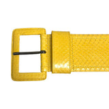 Carolina Herrera Python Leather Belt - Size Medium