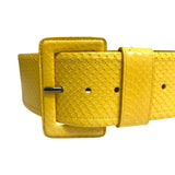 Carolina Herrera Python Leather Belt - Size Medium