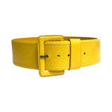 Carolina Herrera Python Leather Belt - Size Medium