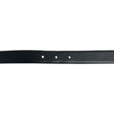 Salvatore Ferragamo Grained Leather Logo Belt - Size 75