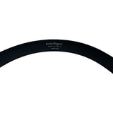 Salvatore Ferragamo Leather Logo Belt - Size 75
