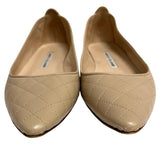 Manolo Blahnik Quilted Ballet Flats - Size 36.5