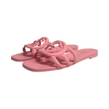 Gucci Rubber Interlocking GG Slides - Size 36