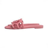 Gucci Rubber Interlocking GG Slides - Size 36