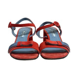 Prada Coral Suede Strap Sandals - Size 37.5