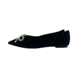 Larroude "Lee" Velvet Flats - Size 6.5