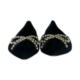 Larroude "Lee" Velvet Flats - Size 6.5