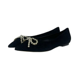 Larroude "Lee" Velvet Flats - Size 6.5