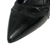 Prada Croc-Embossed Leather Kitten Heels - Size 36.5