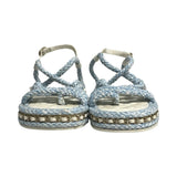 Chanel Chain-Link Accent Espadrilles - Size 39