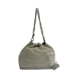 Olga Berg "Sylvie Crystal Pouch Bag"