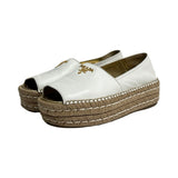 Prada Peep Toe Espadrilles - Size 37