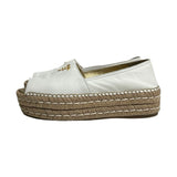 Prada Peep Toe Espadrilles - Size 37