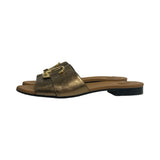 Chloe Metallic Leather Sandals - Size 39