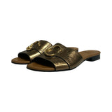 Chloe Metallic Leather Sandals - Size 39