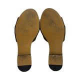 Chloe Metallic Leather Sandals - Size 39