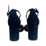 Chloe "Lauren" Scalloped Suede Heels - Size 38