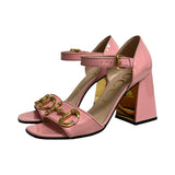Gucci "Block Heel Horsebit" - Size 38.5