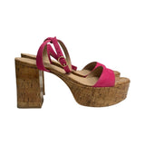 Stuart Weitzman Suede Platform Sandals - Size 39.5
