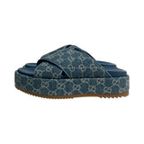 Gucci Denim Slides - Size 40
