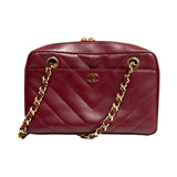 Chanel Vintage Chevron Quilted Shoulder bag